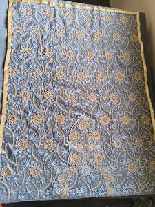 SEMI STITCHED EMBROIDERY AND STONE DRESS