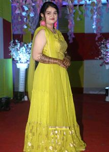 Stunning Lime Green Lehenga Choli