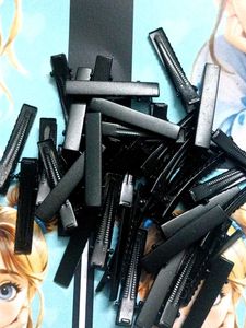 Black Aligater Hair Clips - 50 Piece