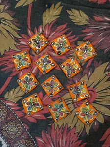 Orange Handmade Patches