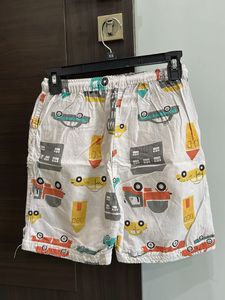 Cute Car &amp; House Print Shorts