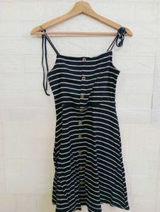 Striped Button-Down Sun Dress