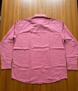 Men's Pink Printed Shirt