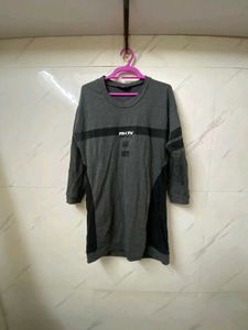 Black Long Tshirt Dress