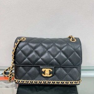 Black Quilted Chain Shoulder Bag