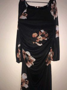 Flowy Floral Print Maxi Dress