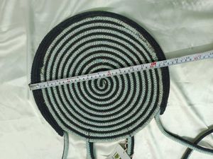 Cotton Jute Round Sling Cum Handbag