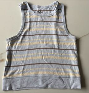 Westside Striped Casual Tank Top