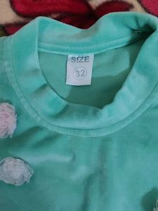 girls velvet frock