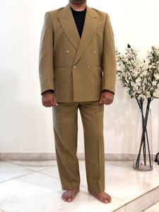 Vintage Men’s Double-Breasted Wool Blend Suit