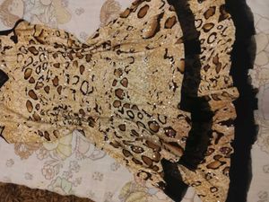 Leopard Print Sequin Y2k Dress