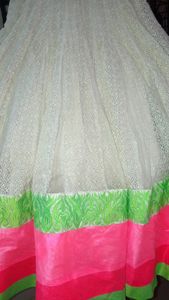 New colourful Anarkali with dupatta worn for just 2 to 3 hours