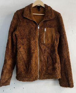 H&amp;M Brown Teddy Fleece Jacket