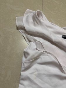 White Ruffle One-Shoulder Top
