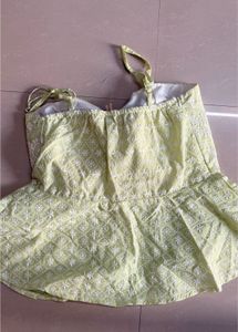 Chikankari Embroidered Peplum Top