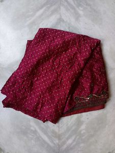Elegant Purple Silk Saree