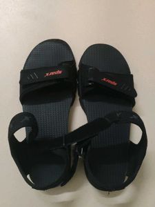 Sparx Black Sandals