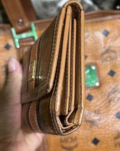 Authentic MCM Visetos Trifold Wallet
