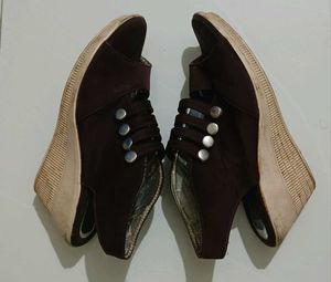 Women's Brown Wedge Sandals