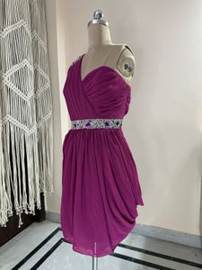 Elegant Purple Party Dress