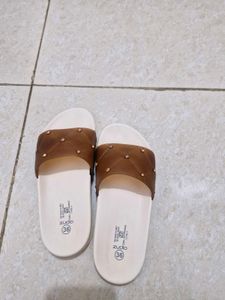 Stylish Brown Slides ( Brand New )