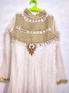 GOWN WITH PEARL WORK