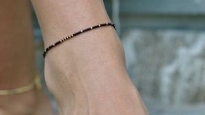 Minimalist Beaded Anklet/Bracelet For No  Nazar 🧿