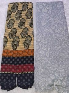 Beautiful Printed Saree 2pcs without blouse