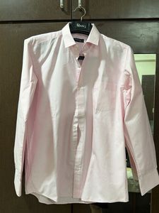 Men's Pink Long Sleeve Button-Down Shirt