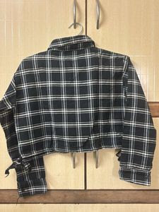 Cropped Plaid Shirt