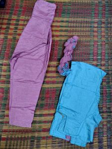 Beautiful Blue Kurta Set with Pink Embroidery