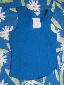 Blue Sleeveless Top