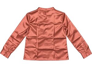 Dusty Rose Satin Full-Sleeve Top