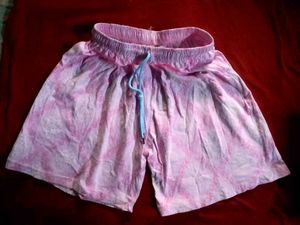 Pink Tie-Dye Shorts