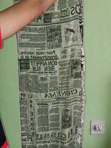 Chic Newspaper Print Scarf