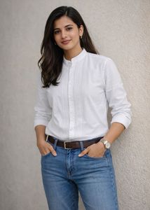 SALE!!ivory classic white tunic top