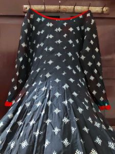 Black Anarkali Gown with jacket