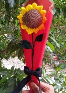 Handmade Crochet  Sunflower bouquet 💐