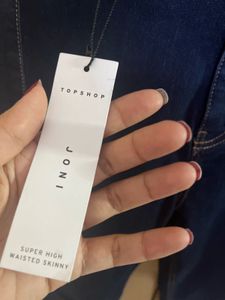 Topshop Super Stretch Navy Formal Jeans