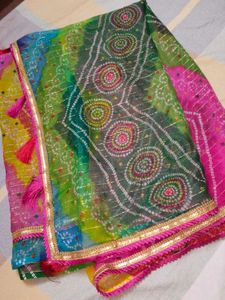 Vibrant Tie-Dye Bandhani Dupatta