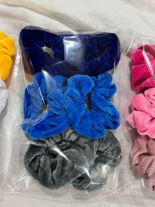 Velvet Scrunchies Set 6 pc per pack