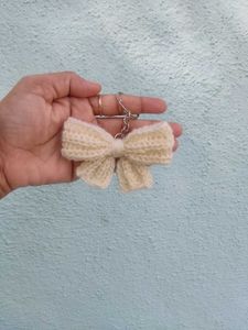 Crochet Bow Keychain