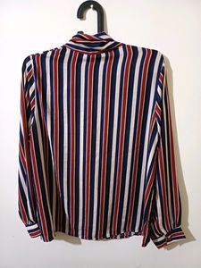 🆕️ Max Striped Tie Neck Top