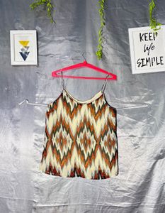 VERO MODA Stylish Geometric Print Cami Top