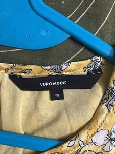 Yellow Floral Midi Dress
