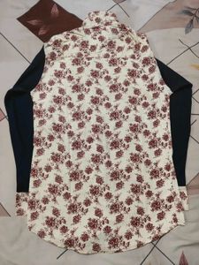 Floral Print Men's Shirt
