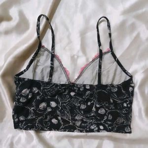 Goth Skull Lace bra