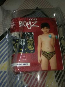 Lux Cozi Boyz Red Printed Briefs
