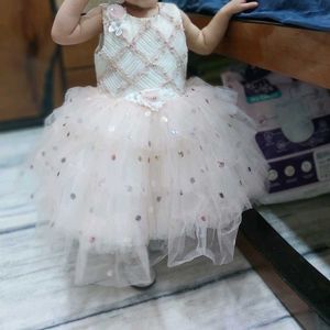 Elegant Pink Tulle Dress