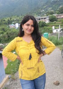 Yellow Printed Kurta